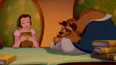 belle and books.gif